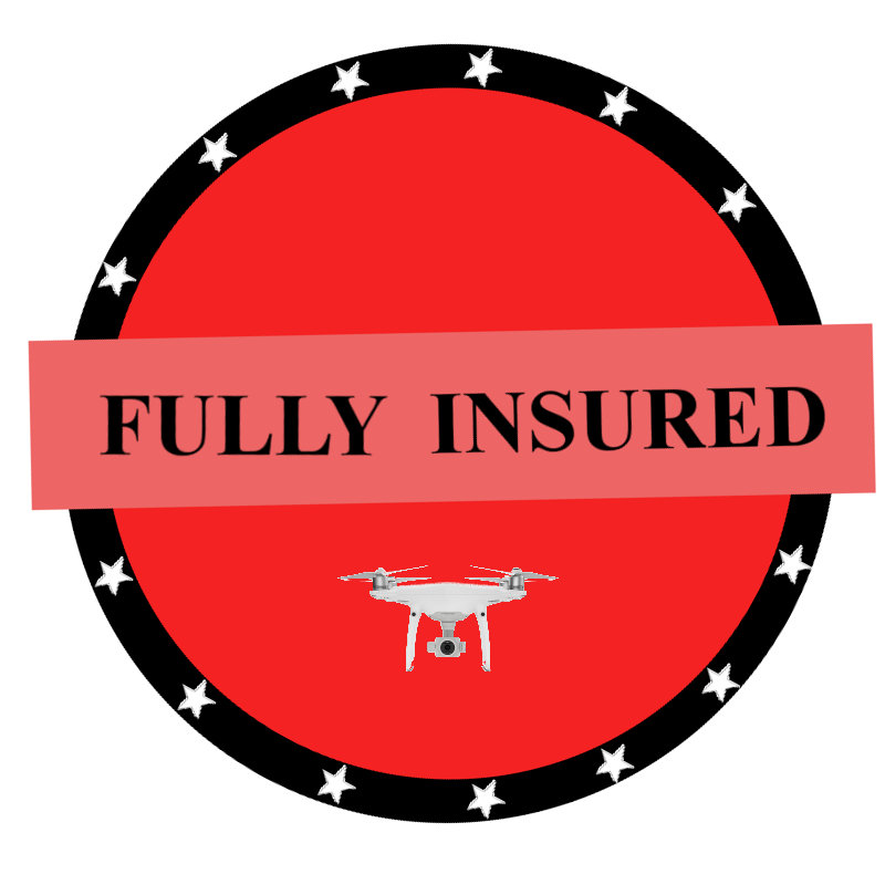 UAVs are insured up to 1 million dollars.